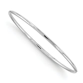10K White Gold Slip-On Bangle