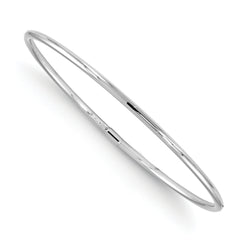 10K White Gold Slip-On Bangle