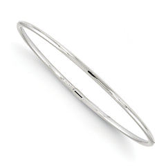 Leslie's 10K White Gold Slip-On Bangle