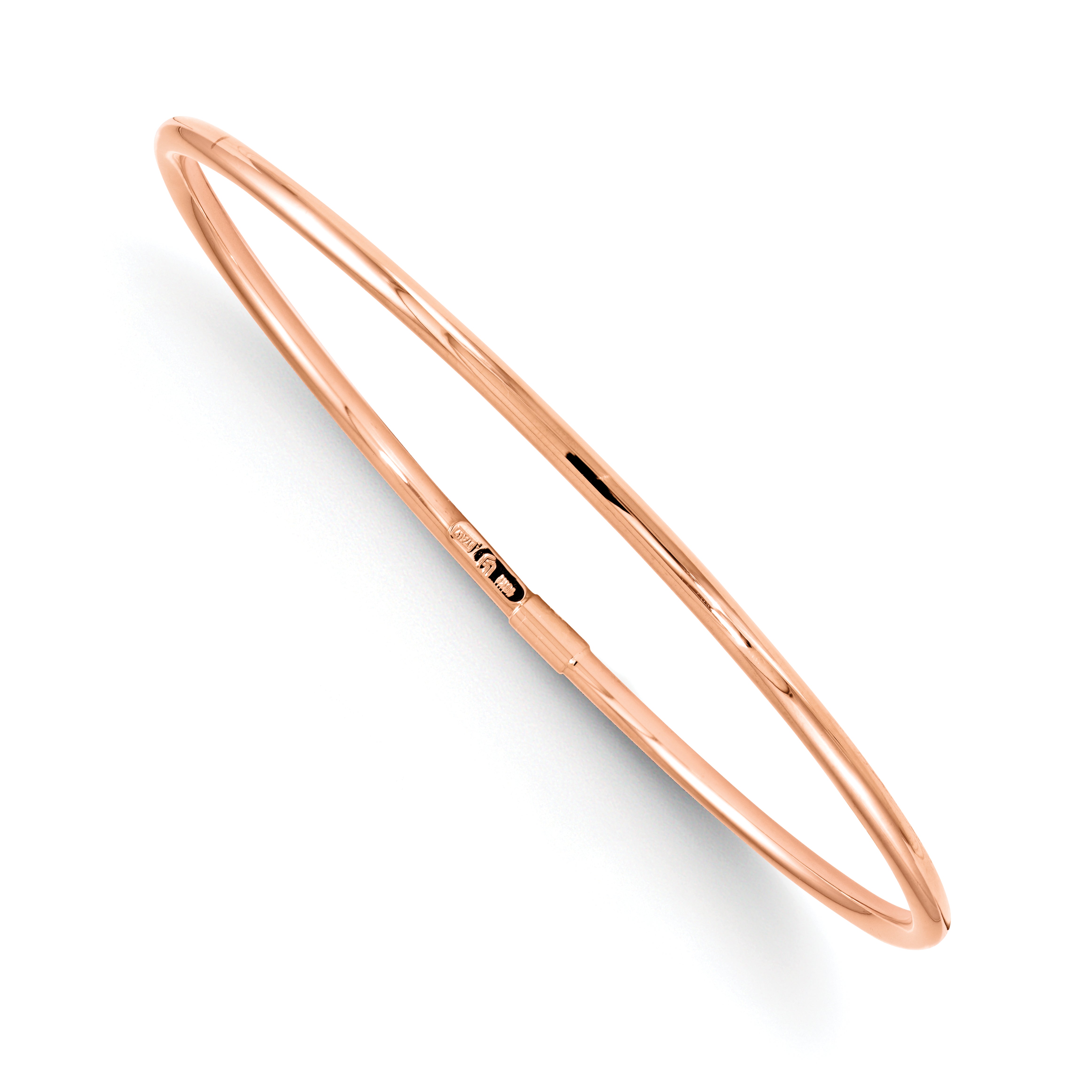 10K Rose Gold Slip-On Bangle