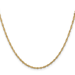 14K 1.6mm Singapore Chain