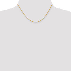 14K 1.3mm Diamond Cut Spiga (Wheat) Chain