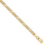 10K 3mm Concave Figaro Chain Anklet