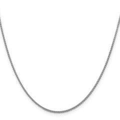 10K White Gold 1.5mm Diamond Cut Wheat Chain