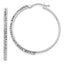 14K White Gold Crystals from Swarovski Hinged Hoop Earrings