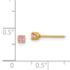 Inverness 24K Gold Plated June Birthstone Crystal Stud Earrings for Women