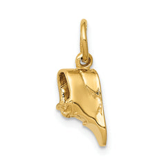 14k 3D Single Baby Shoe Charm