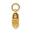 14k 3D Single Baby Shoe Charm