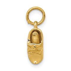14k 3D Single Baby Shoe Charm