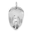 14k White Gold 3-D Large Fireman's Hat Charm