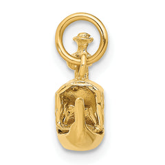 14K Gold 3D Gondola Charm with Polished Finish for Women