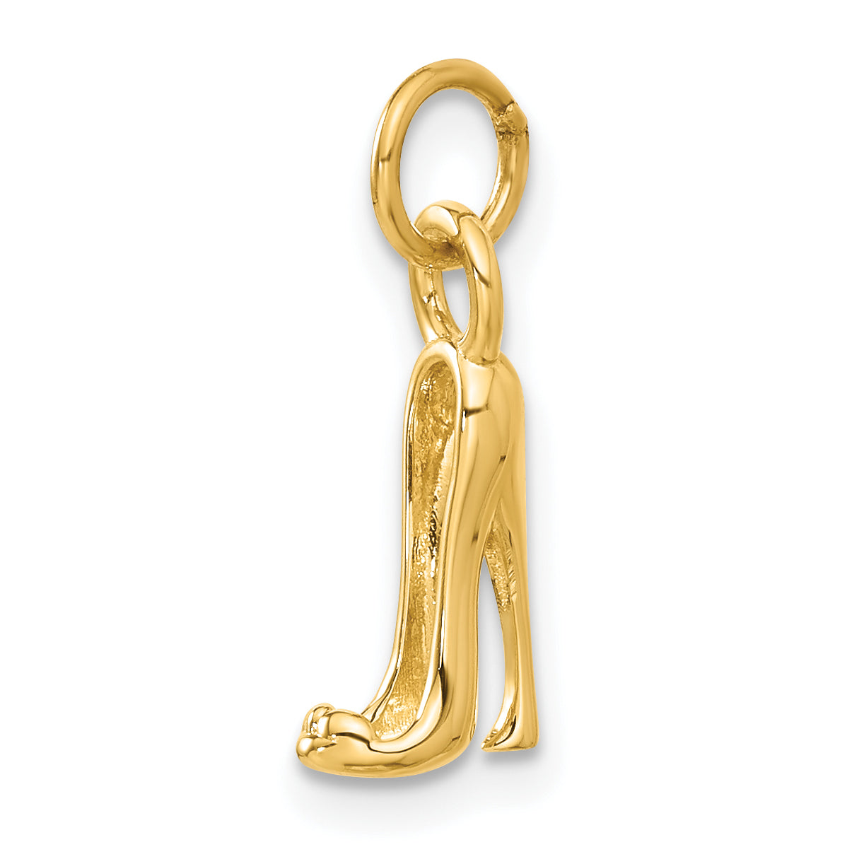 14K 3D High heel shoe Charm