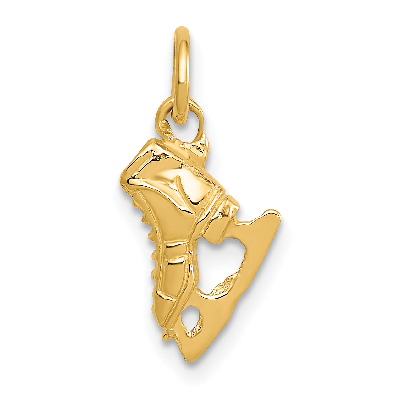 14K 3D Ice Skate Charm