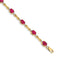 14k Diamond and Ruby Bracelet