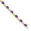 14k Amethyst and Diamond Bracelet