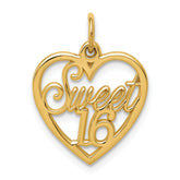 14k SWEET 16 Charm