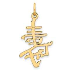 14K Gold Men's Themed Pendant with Polished Satin Finish
