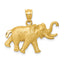 14k Elephant Pendant