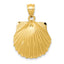 14k d/c Seashell Pendant