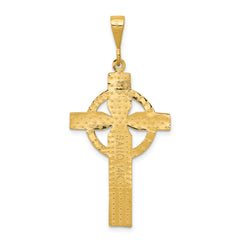 Sophia Jewelers 14K Gold Celtic Cross Pendant with Polished Finish