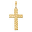14k Nugget Style Cross Pendant