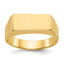 Men's Open Back Signet Ring in 14K Yellow Gold, Size 9.5 - Sophia Jewelers