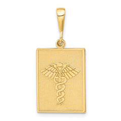 14k Caduceus Pendant