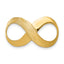 14k Infinity Figure Eight Polished and Textured Slide