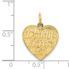 14K Gold Themed Pendant with Sentimental Flat Back Design