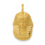 14k Satin D/C King Tut Charm