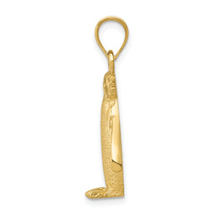 14K Gold Penguin Charm with Solid Cast Design for Elegant Wear