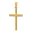 14K Twisted Cross Pendant