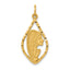 14k Blessed Mary Charm