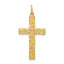 14k Nugget Style Cross Pendant
