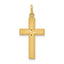 14k Diamond-cut Cross Pendant