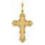 14k Fleur De Lis Cross Pendant