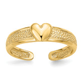 14k Heart Toe Ring