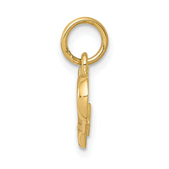 Sophia Jewelers 14K Gold Polished I LOVE YOU Heart Charm