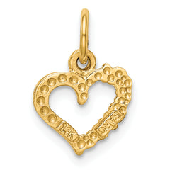 Sophia Jewelers 14K Gold Polished I LOVE YOU Heart Charm
