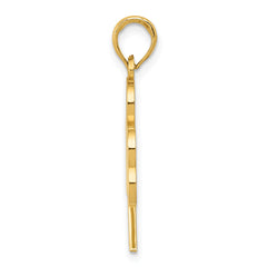 Sophia Jewelers 14K Gold Polished Green Shamrock Pendant Elegant Themed Design