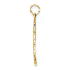 14k Satin/Polished Christmas Wreath Charm