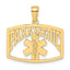 Cut-Out Paramedic Charm in 14K Yellow Gold, 17mm - Sophia Jewelers