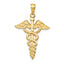 14k Caduceus Pendant