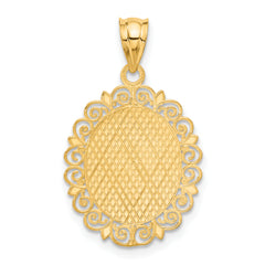 14K Gold Scorpio Zodiac Pendant with Polished Satin Finish