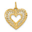 14K Polished Heart Pendant