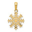 14k Snowflake Pendant