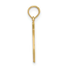 14K Gold Police Badge Pendant with Polished Finish, Engravable