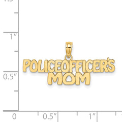 14k POLICE OFFICER'S MOM Charm