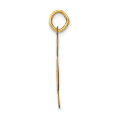 14K Gold Polished Treble Clef Charm Elegant Flat Back Design by Sophia Jewelers