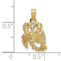 14k 3-D Scorpio Zodiac Charm